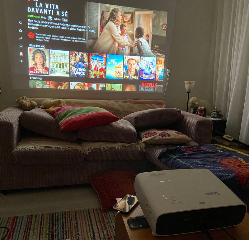 Zelf genomen foto van de BenQ W2700