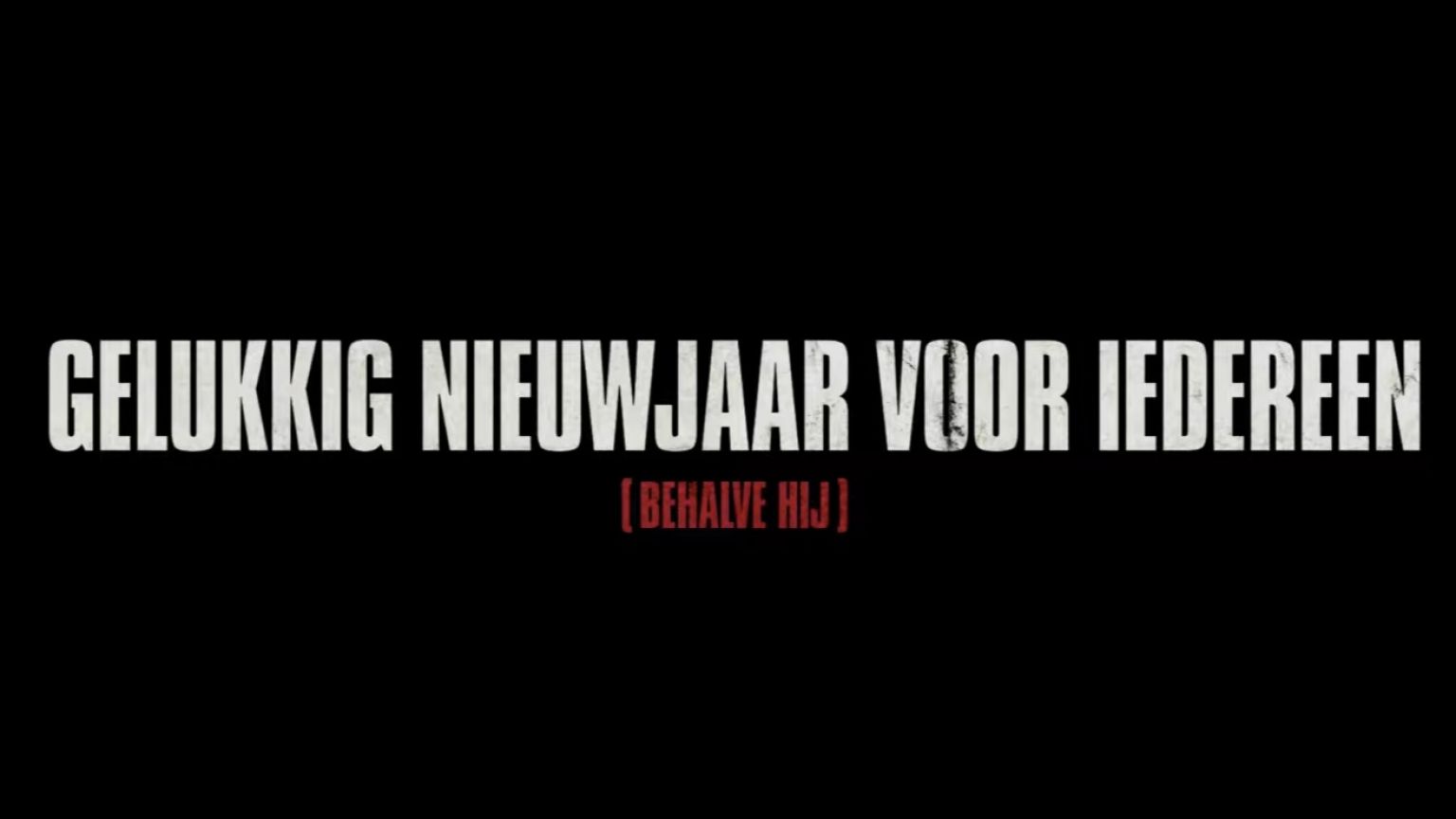Netflix wenst iedereen (behalve Arturo van 'La Casa de Papel') een gelukkig nieuwjaar