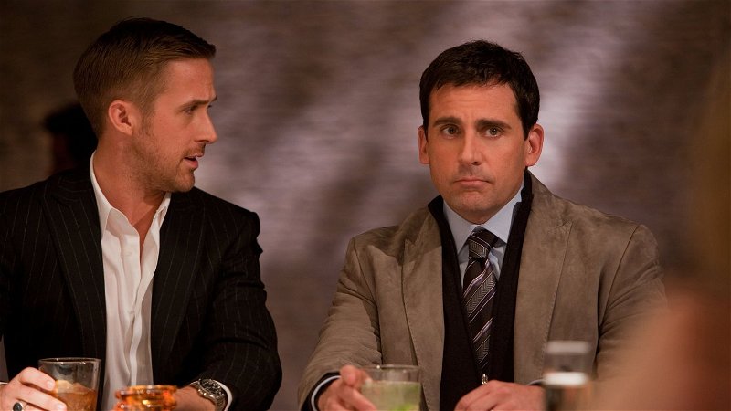 Vanavond op tv: Steve Carell en Ryan Gosling in 'Crazy, Stupid, Love.'
