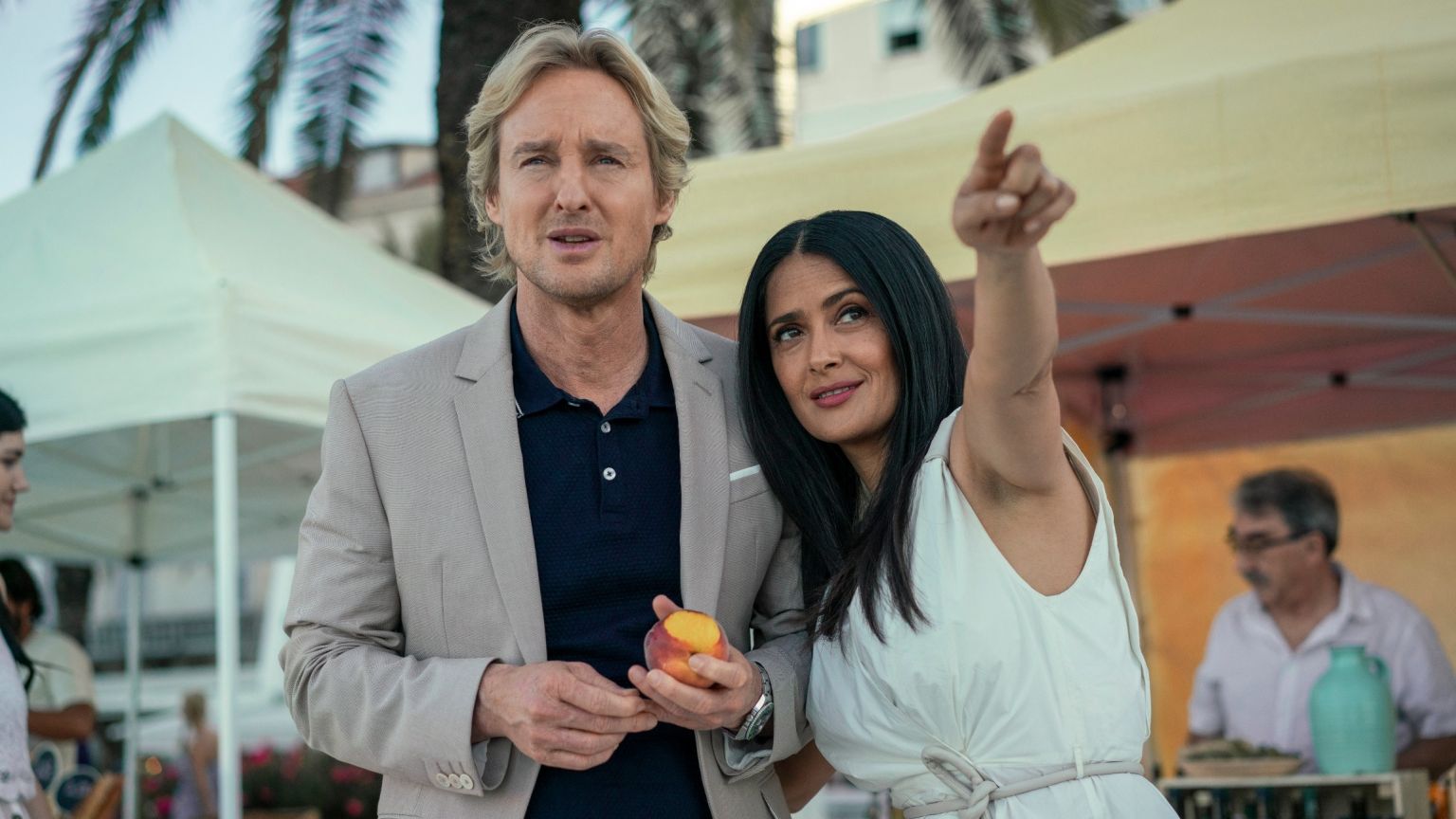 Owen Wilson en Salma Hayek komen in februari naar Amazon Prime Video met de sciencefictionfilm 'Bliss'
