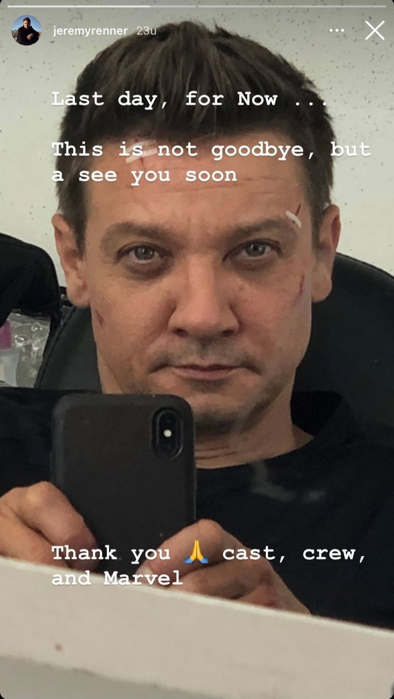 Afbeelding via Jeremy Renner / Instagram