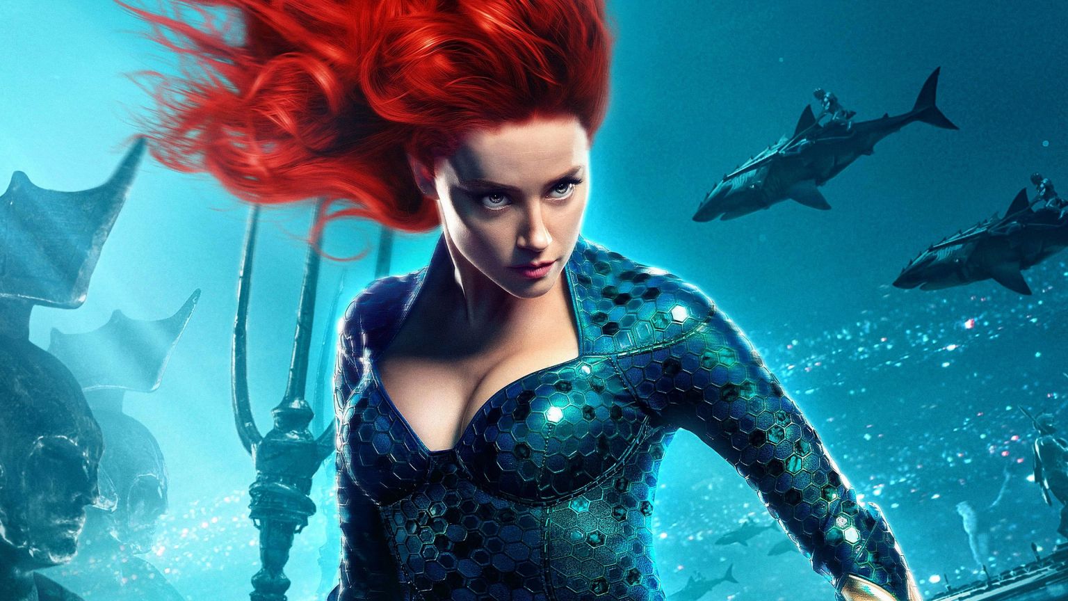 Amber Heard start met training voor terugkeer als Mera in 'Aquaman 2'