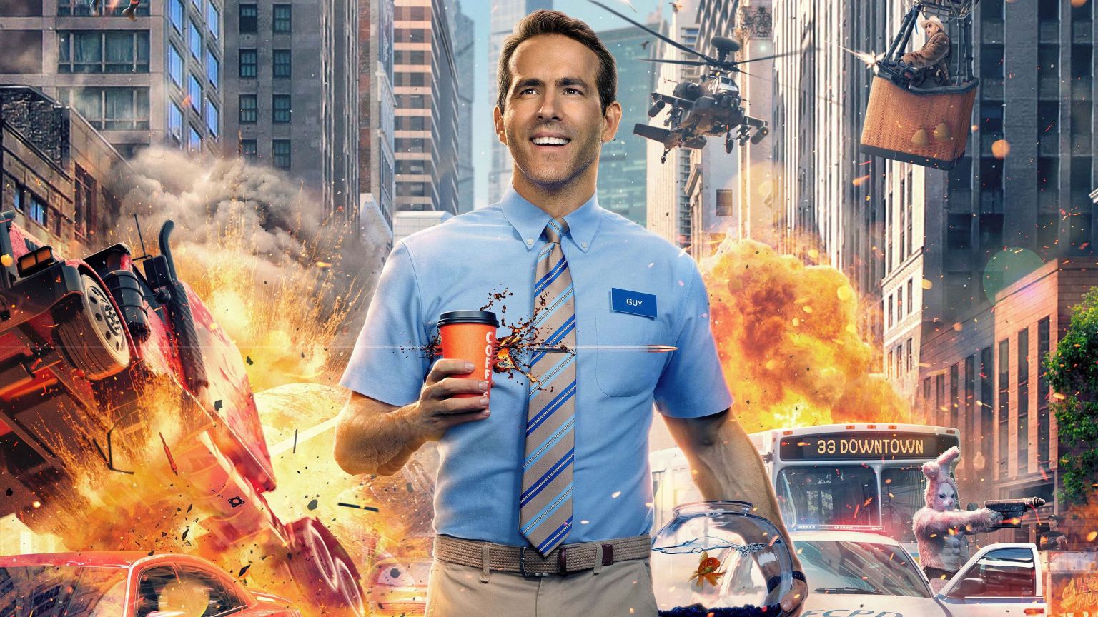 Ryan Reynolds deelt nieuwe beelden van actiefilm 'Free Guy'