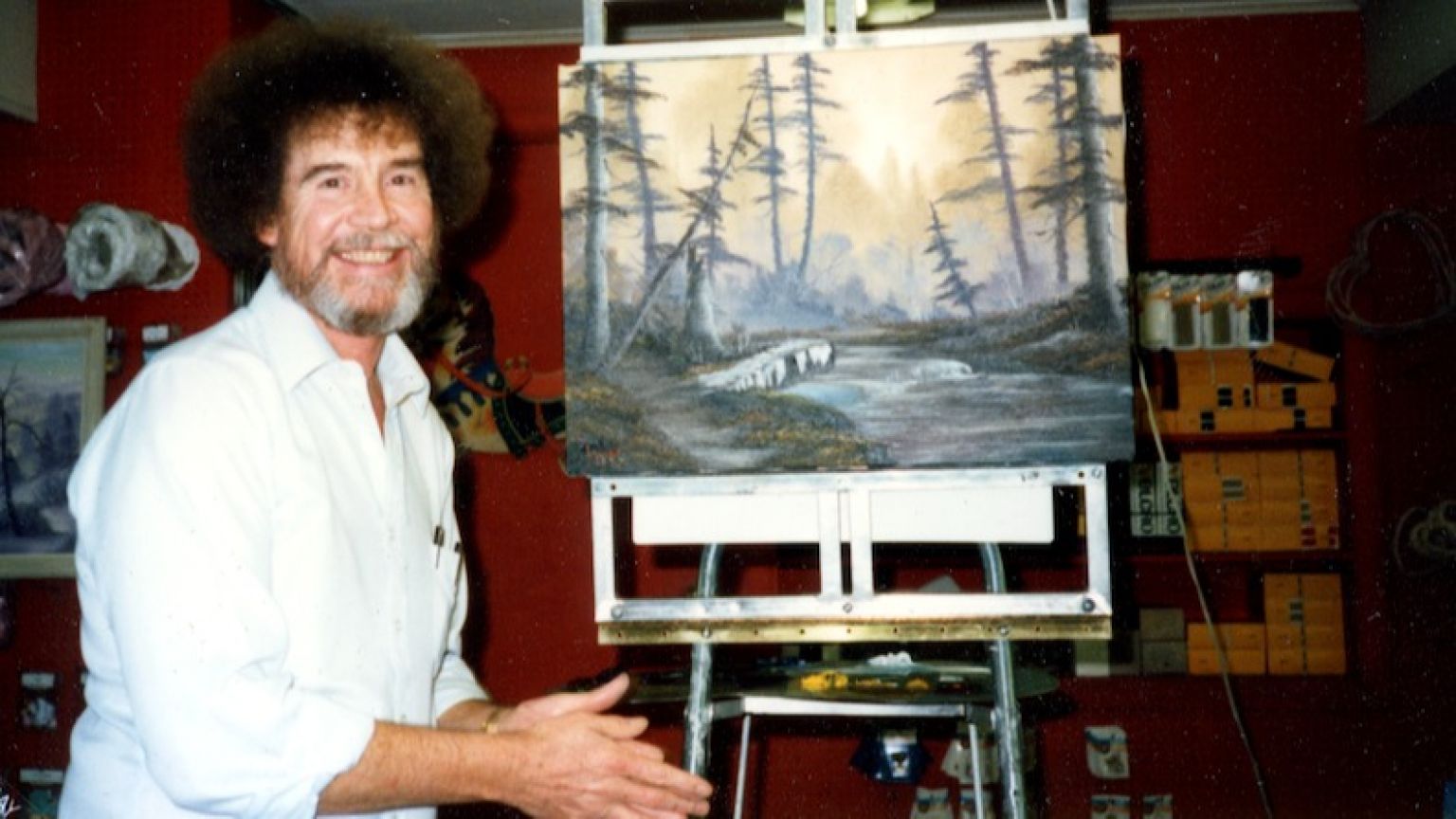 Netflix duikt in een geheim van Bob Ross in de trailer van 'Bob Ross: Happy Accidents, Betrayal & Greed'