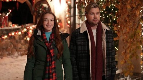 Netflix onthult eerste beeld van romantische kerstfilm 'Christmas in Wonderland' met Lindsay Lohan