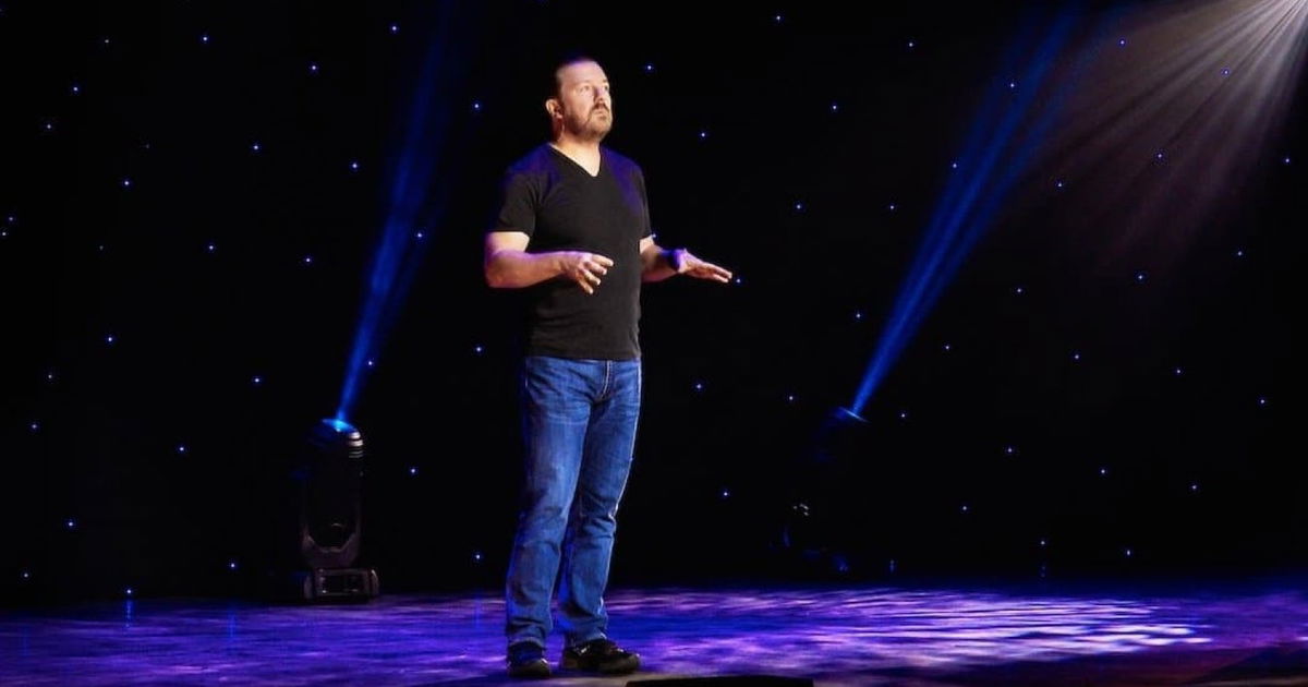 Netflix maakt releasedatum bekend van Ricky Gervais' stand-up komedie