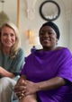 Dionne dicht bij de First Ladies